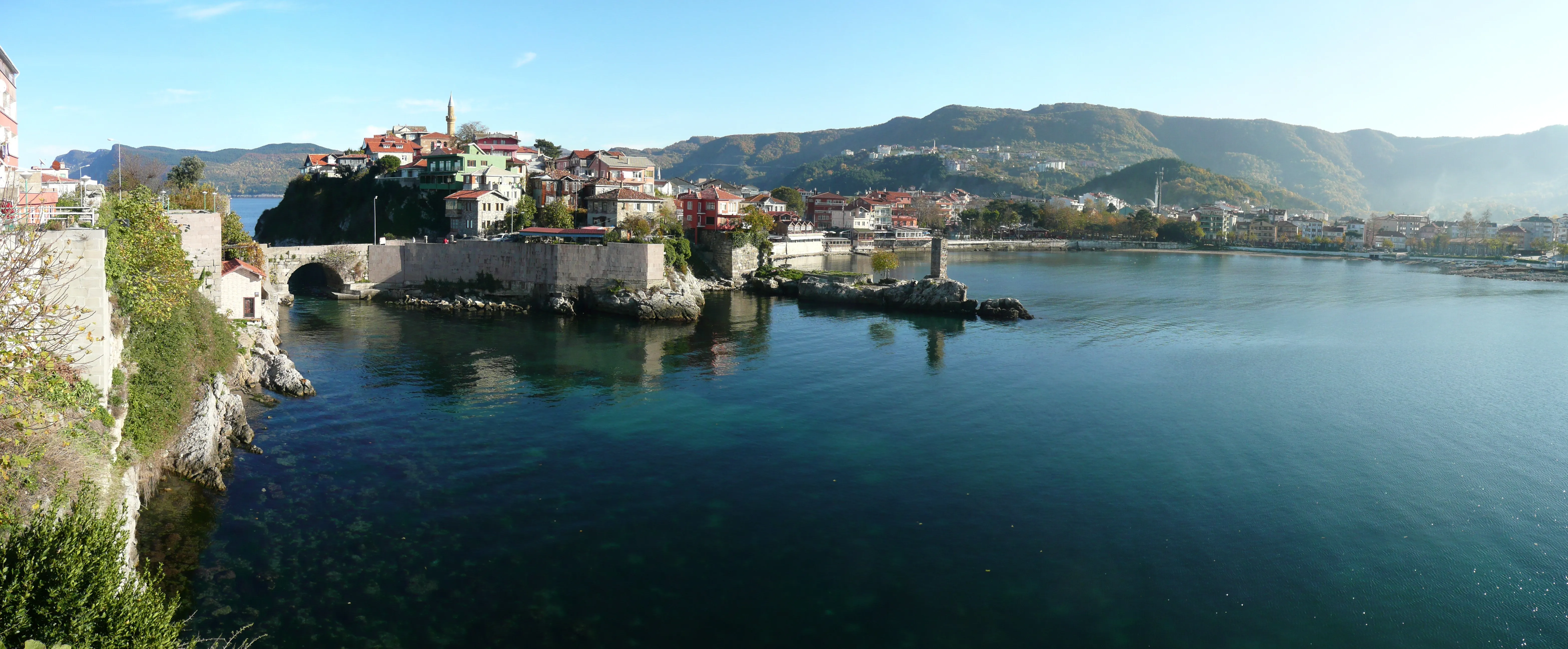 Şehrin panoramik manzarası