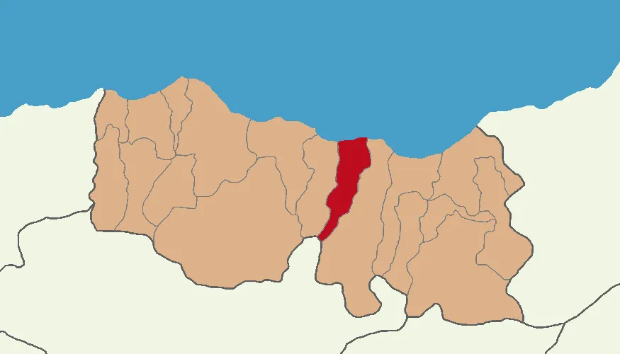 Arsin'in Trabzon'daki konumu