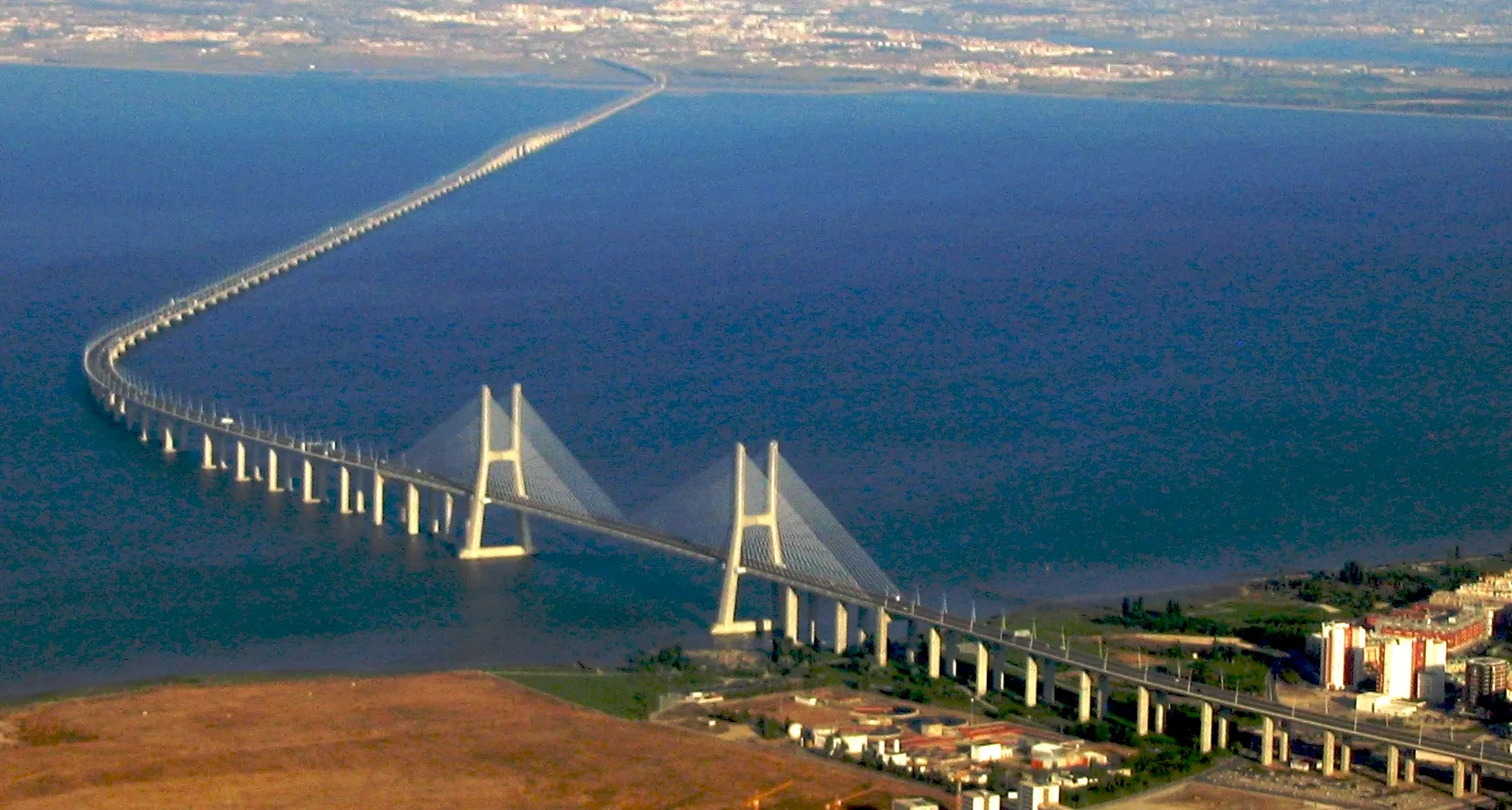 Vasco da Gama Koprüsü Portekiz.