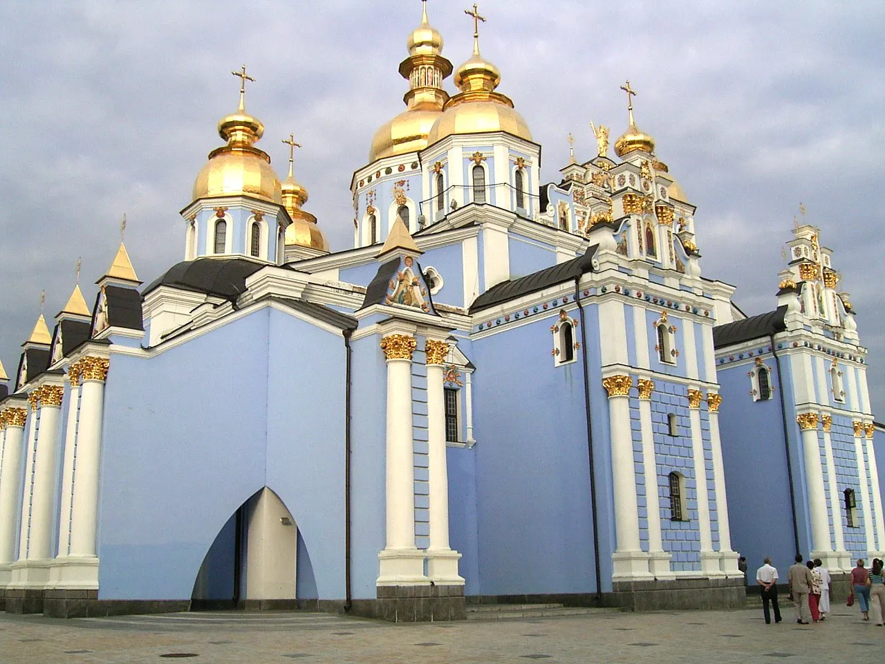 Kiev'de St Michael Katedrali Ukrayna.