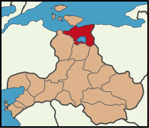 Bandırma'nın Balıkesir'deki konumu
