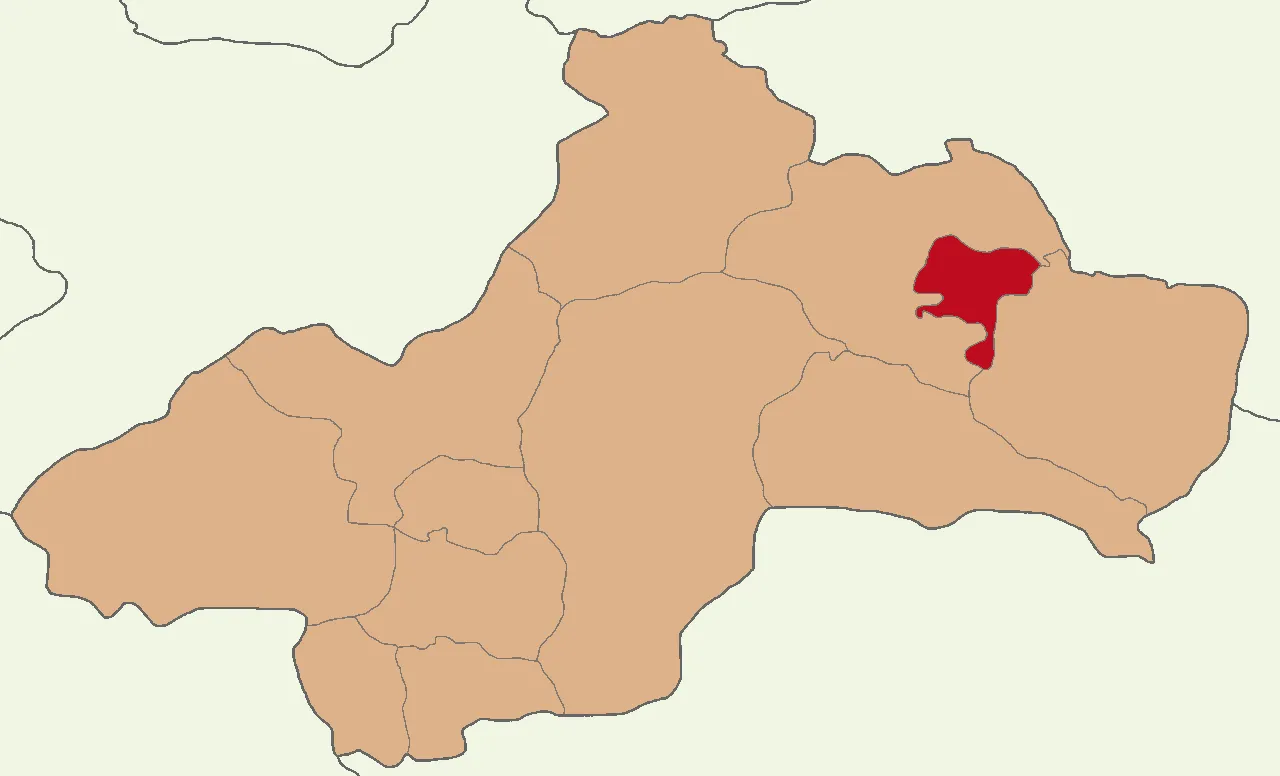 Başçiftlik ilçesinin Tokat'taki konumu