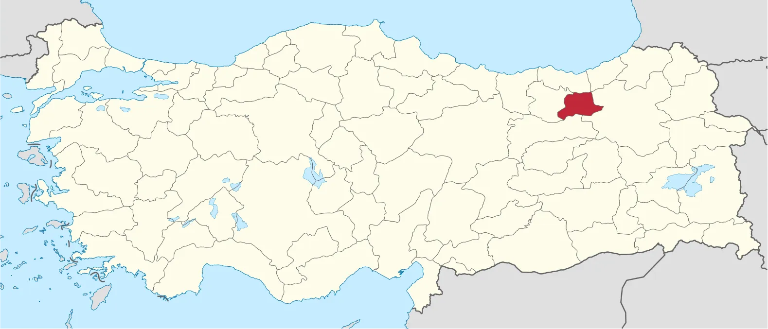 Bayburt'un konumu