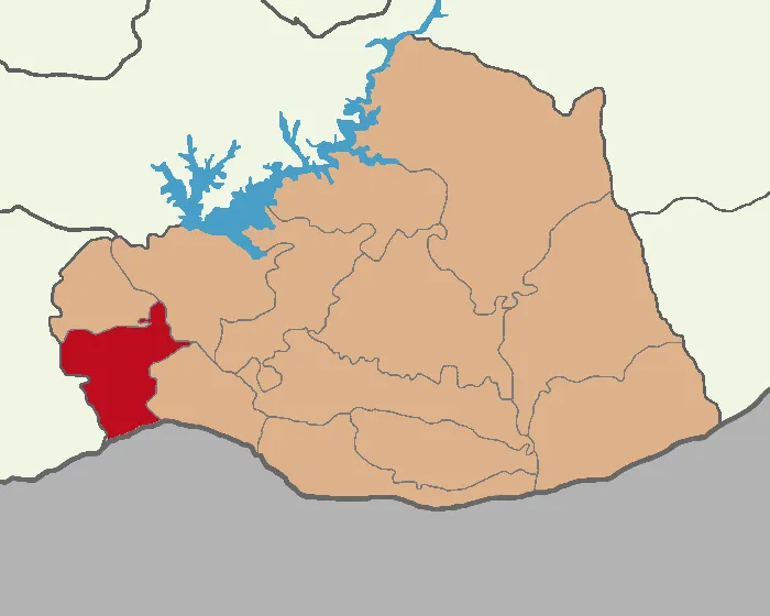 Birecik'in Şanlıurfa'daki konumu