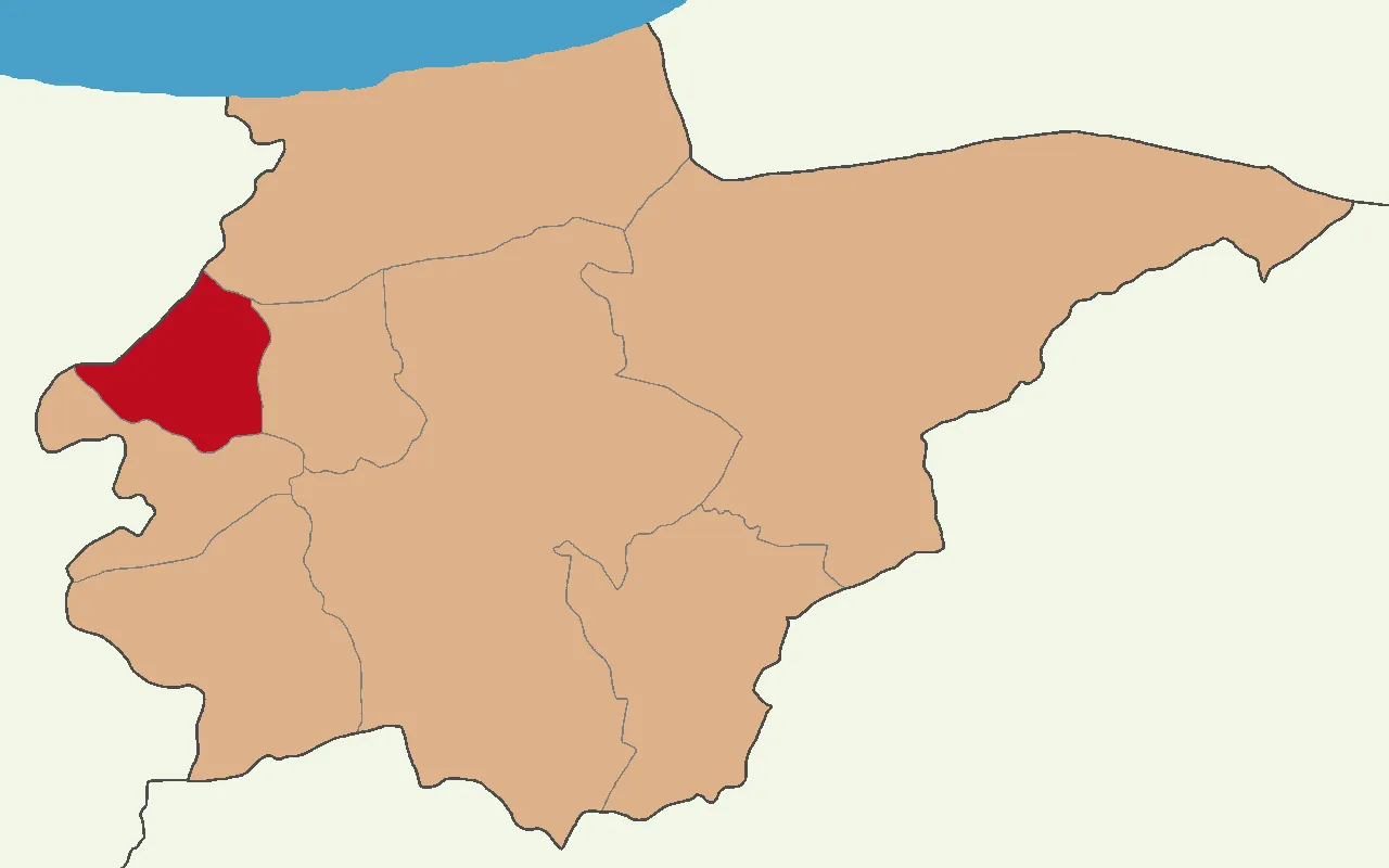 Cumayeri'nin Düzce'deki konumu