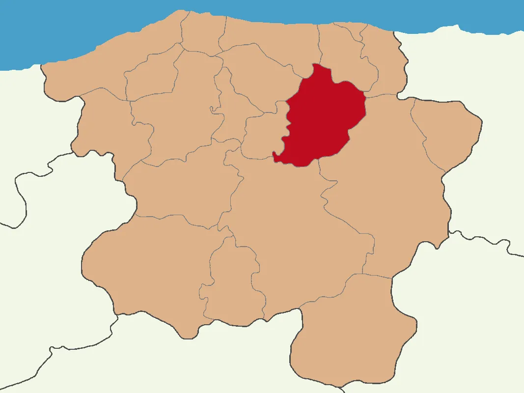Devrekani ilçesinin Kastamonu'daki konumu