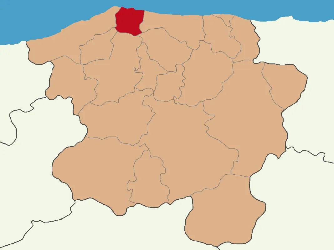 Doğanyurt ilçesinin Kastamonu'daki konumu
