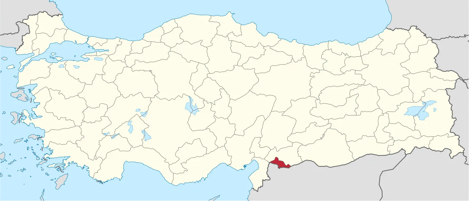 Kilis'in konumu