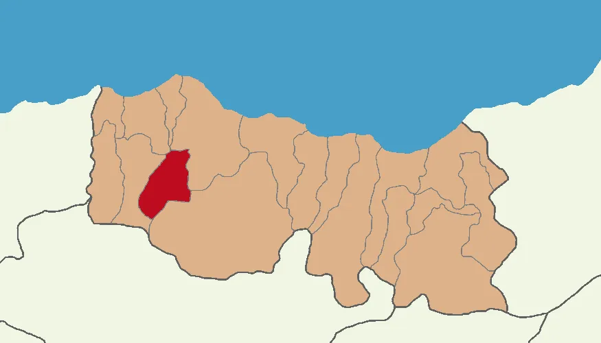 Düzköy'ün Trabzon'daki konumu