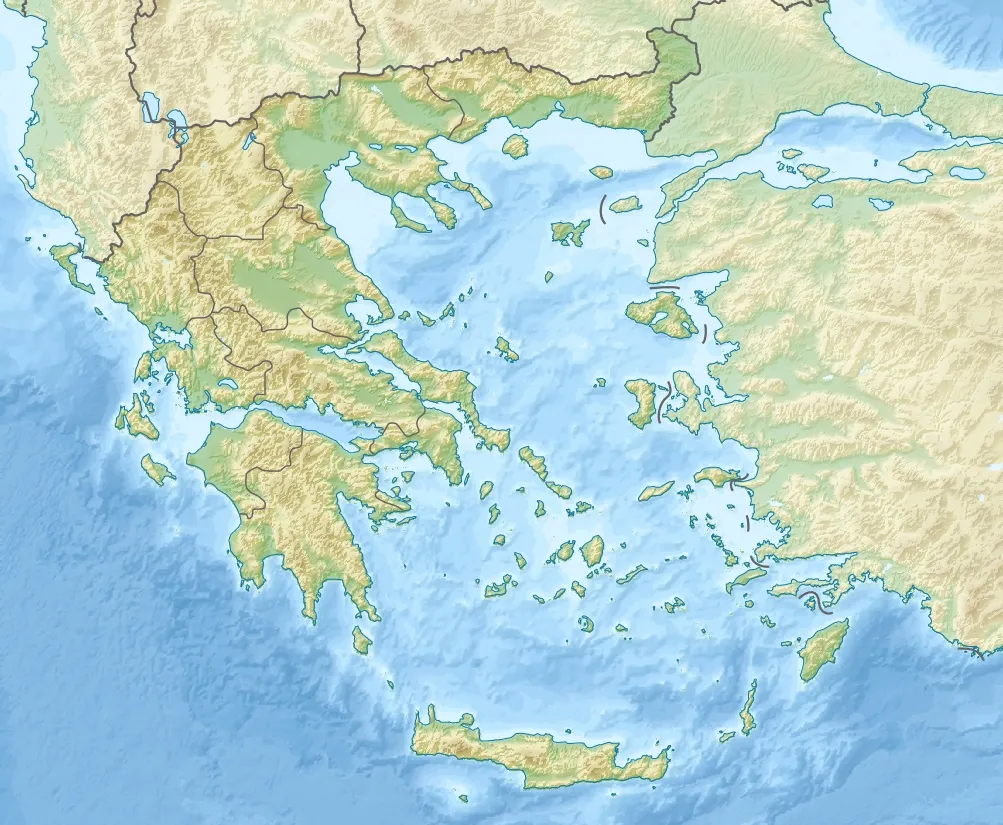 Yunanistan üzerinde Ege Denizi