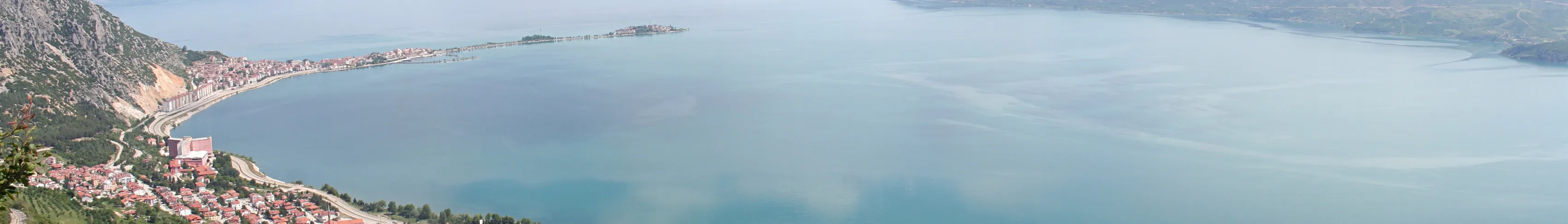 Eğirdir Gölü panoramik resmi