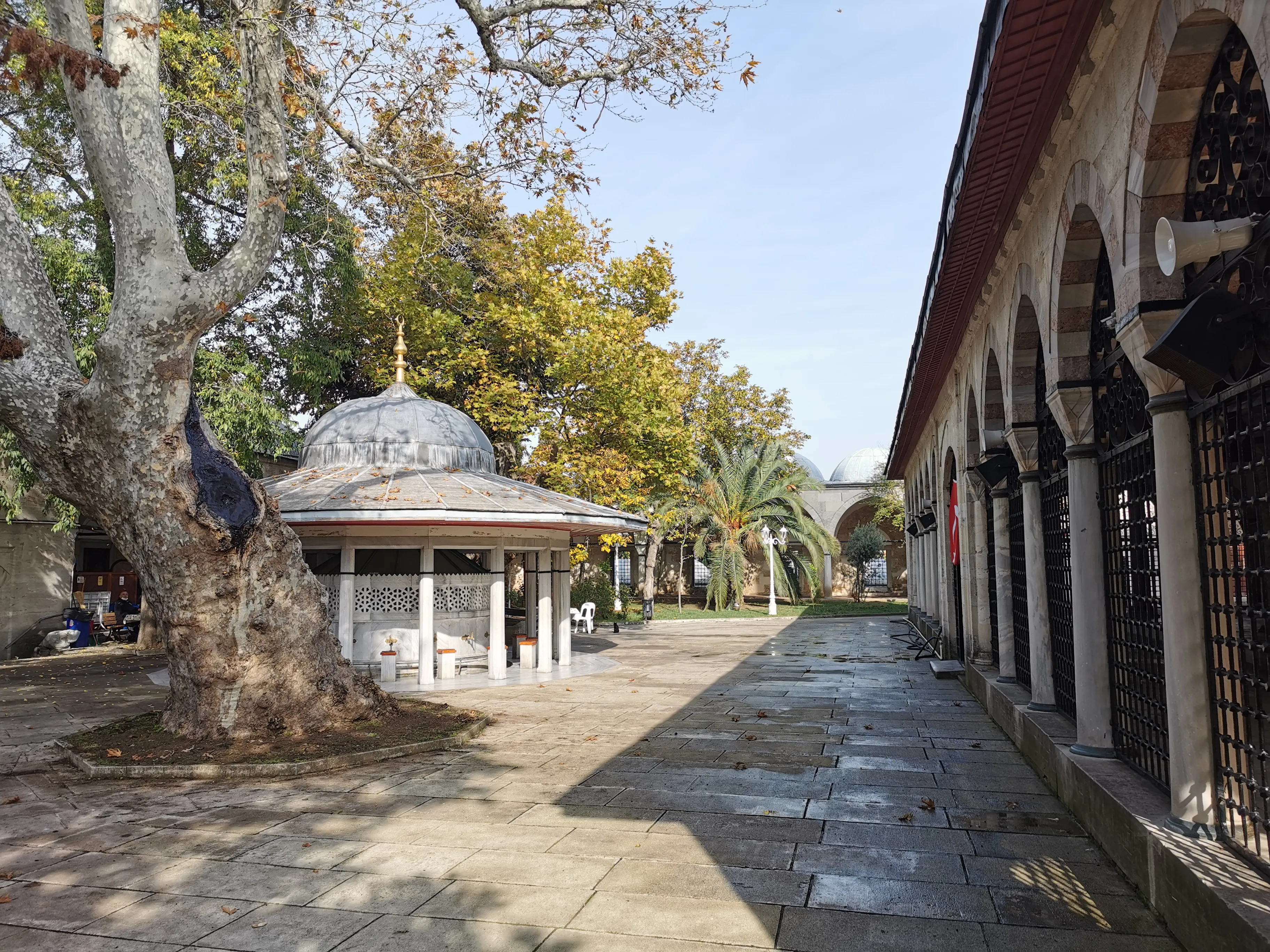 Caminin avlusundan bir görünüm (Kasım 2021)