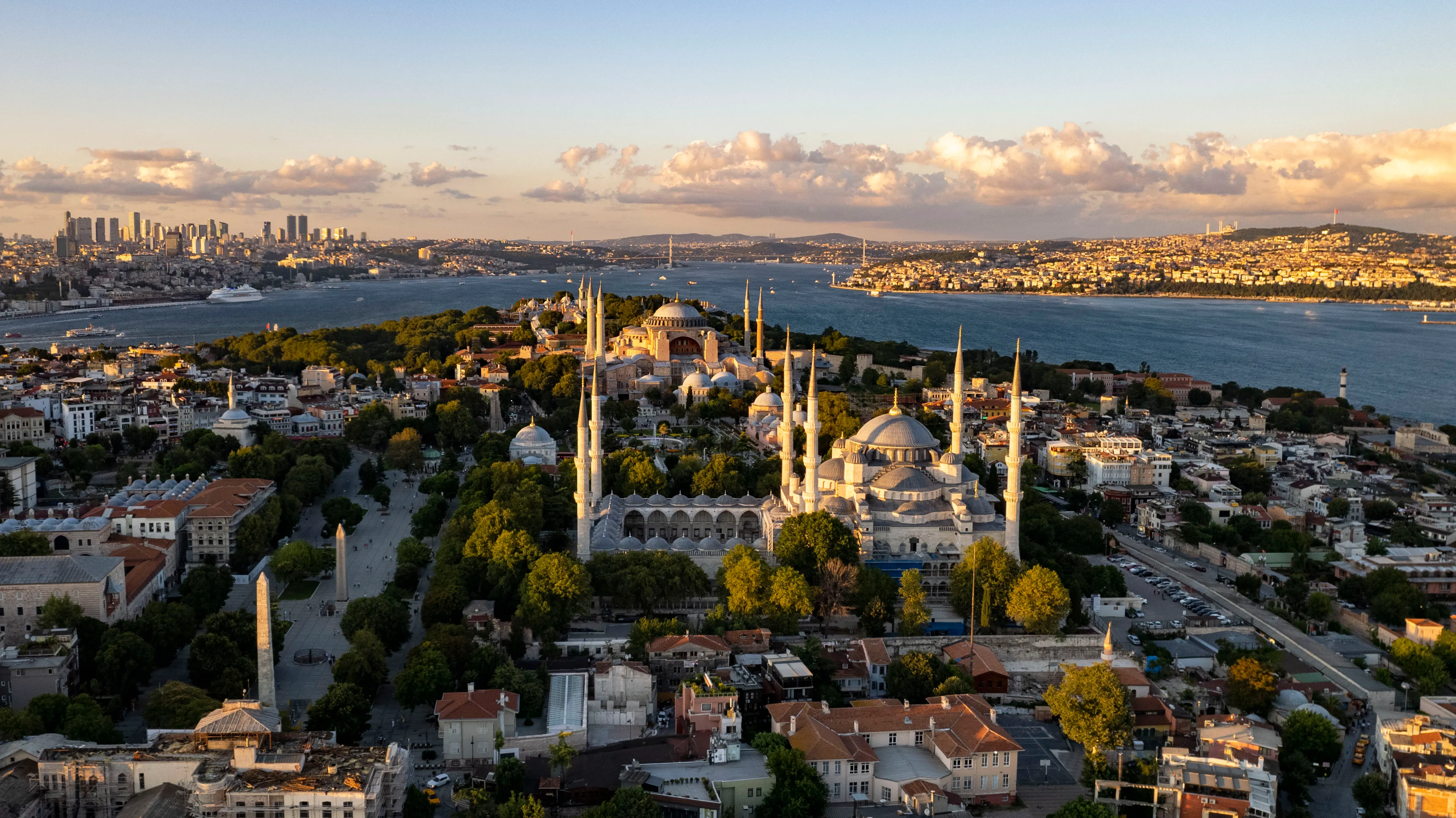 Fatih'teki Sultanahmet Camii ve Ayasofya
