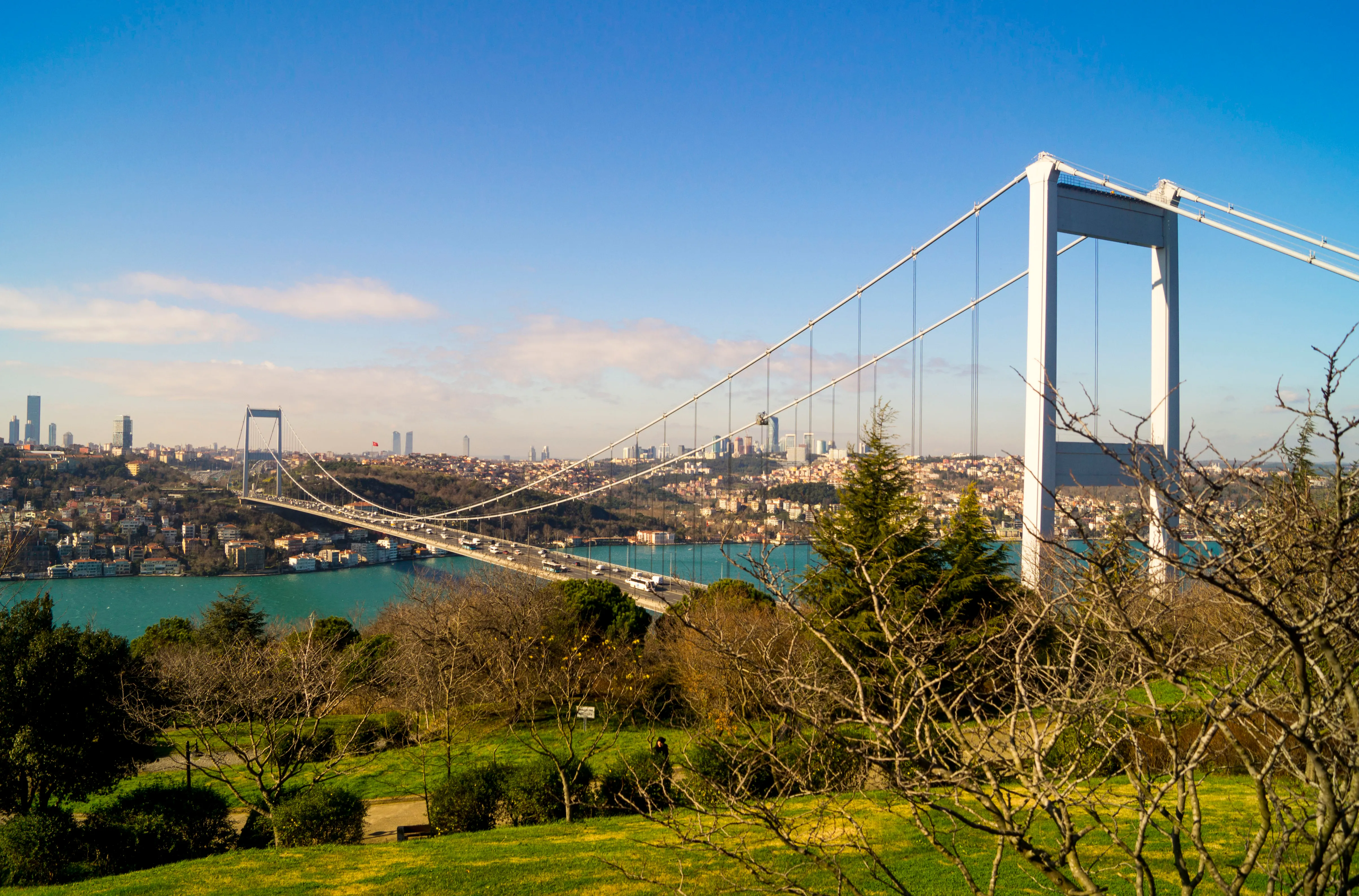Köprünün Otağtepe Parkından görünümü