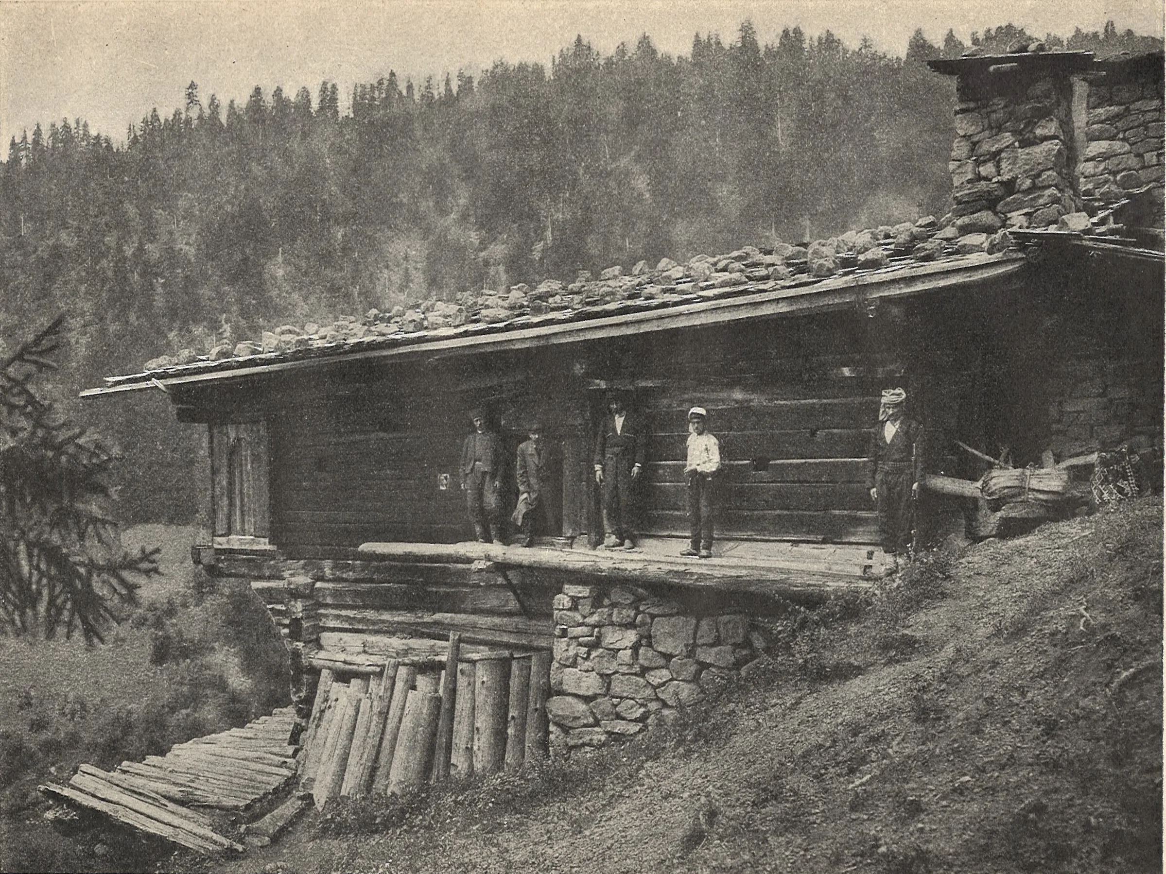 Zakieti köyünde İmerhev tarzı bir ev. Nikolay Marr, 1904.