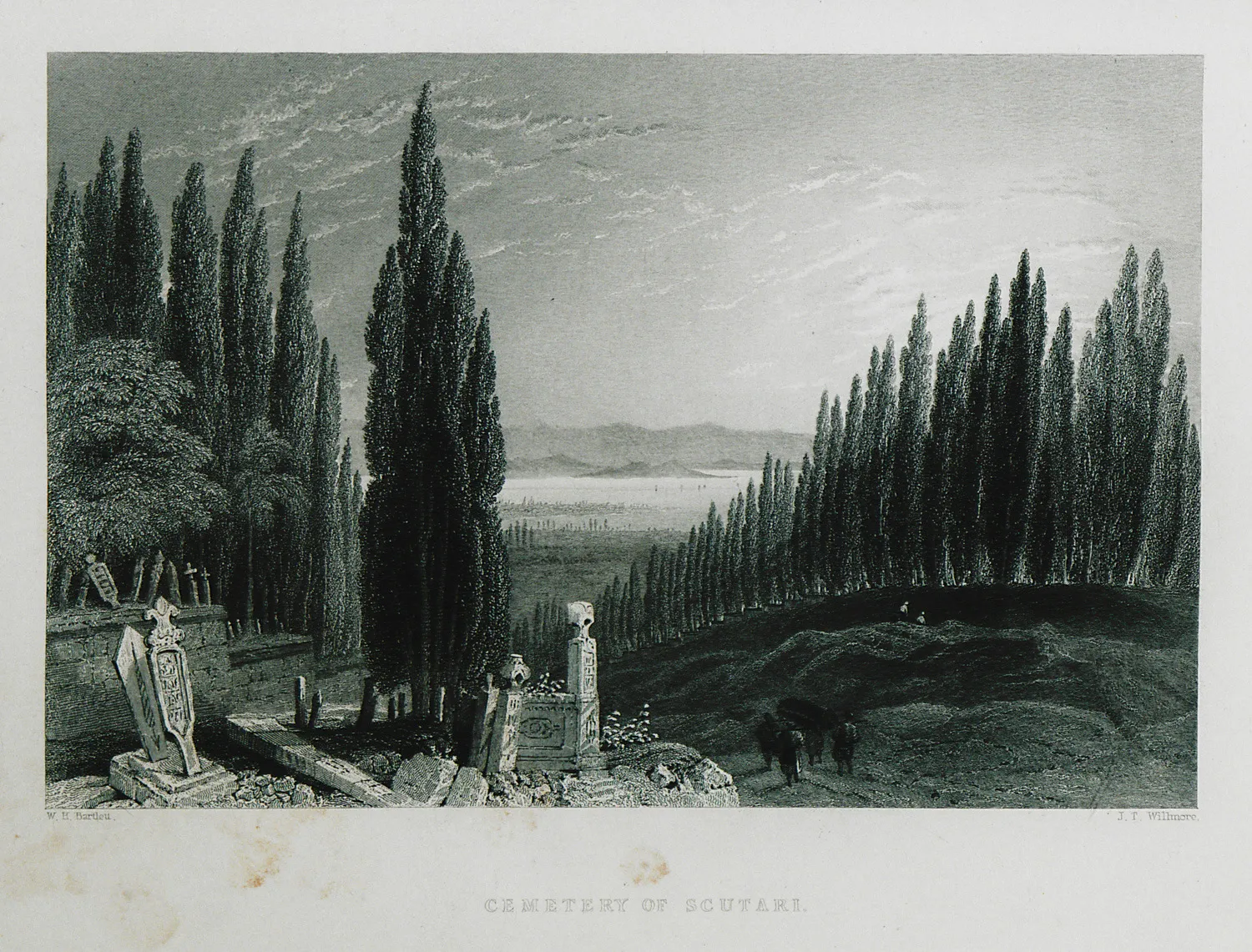 1838'de William Henry Bartlett çizimiyle Karacaahmet
