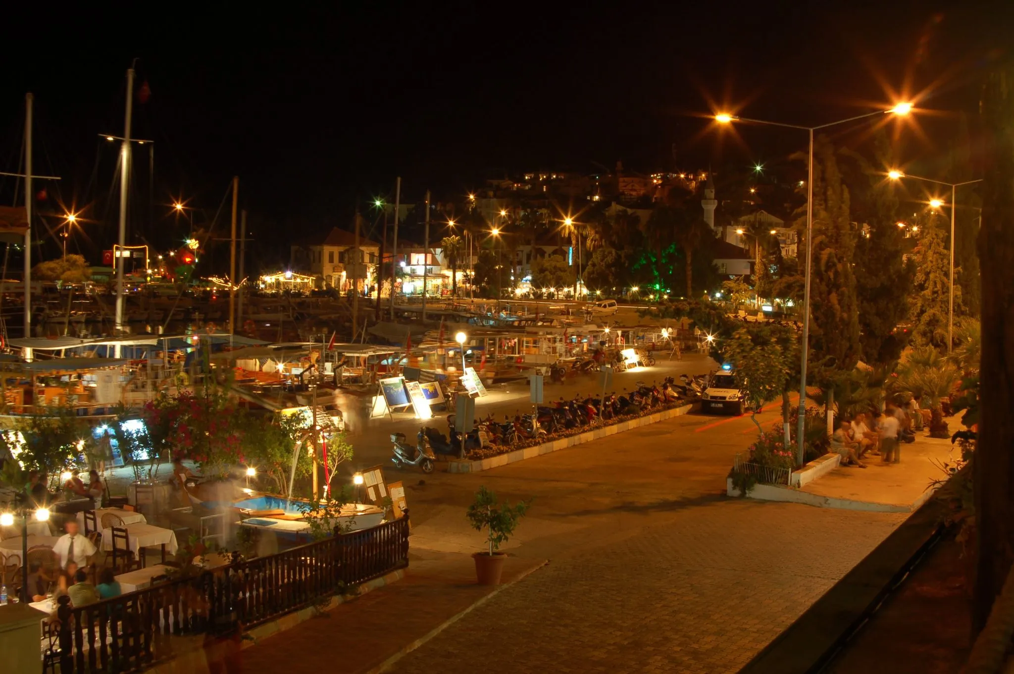 Kaş'ta gece