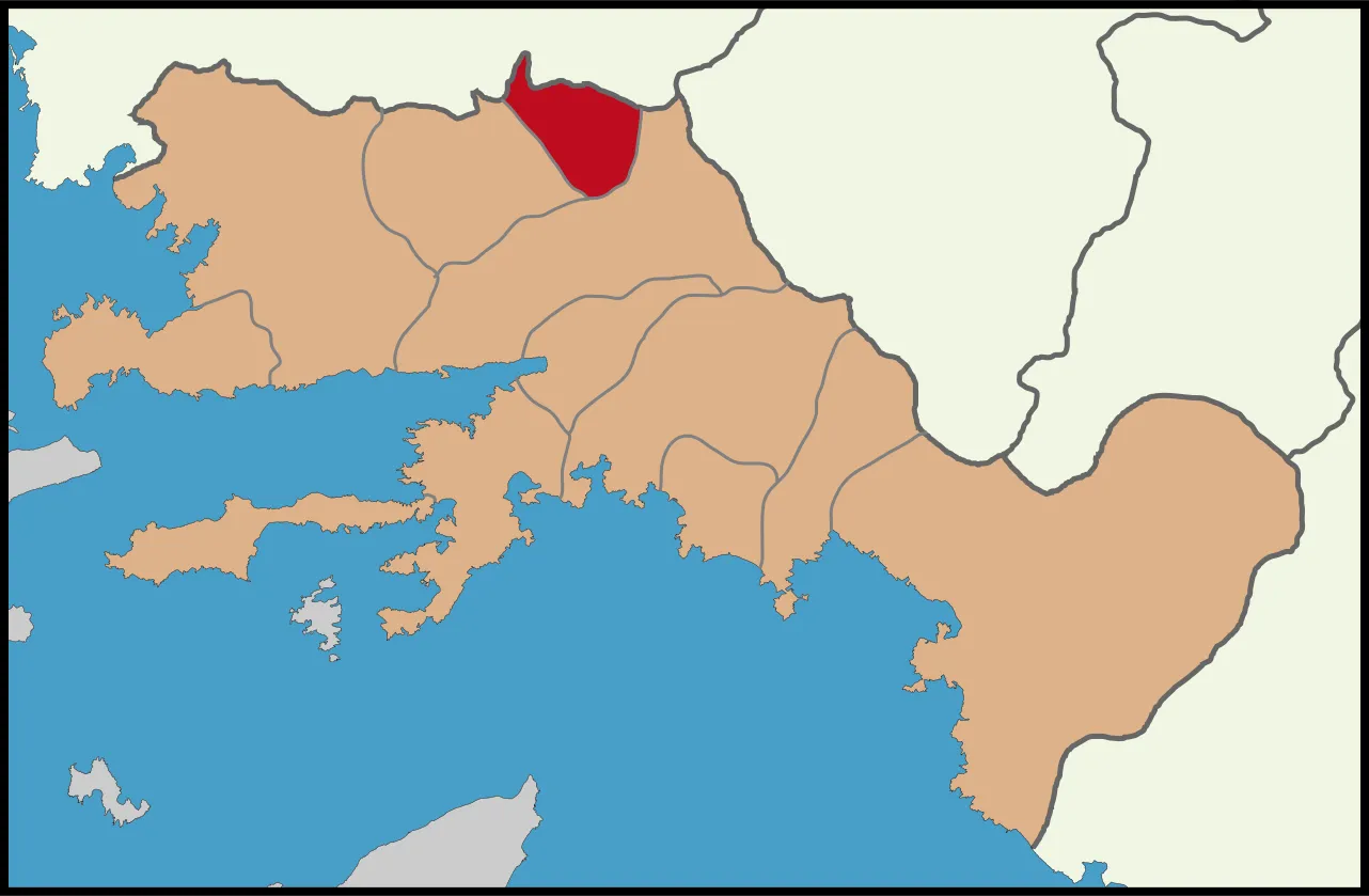 Kavaklıdere'nin Muğla'daki konumu