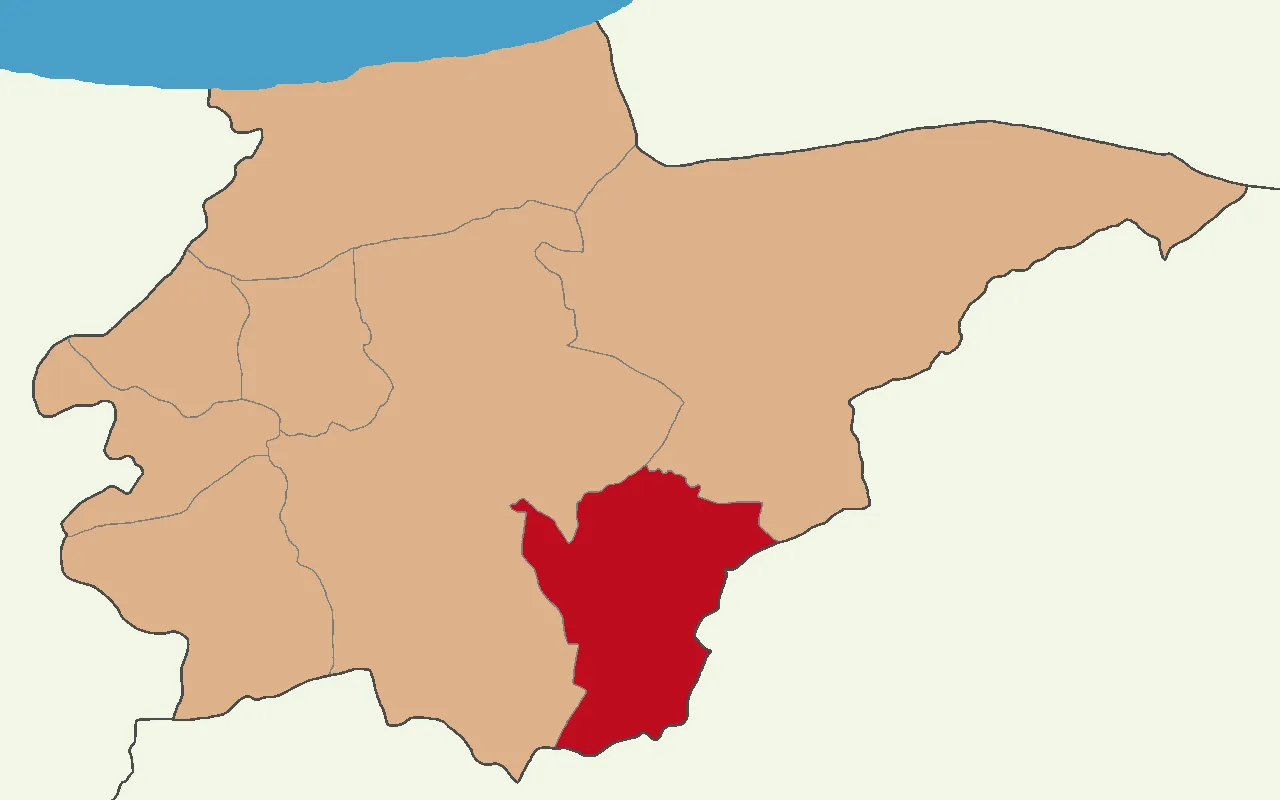 Kaynaşlı'nın Düzce'deki konumu