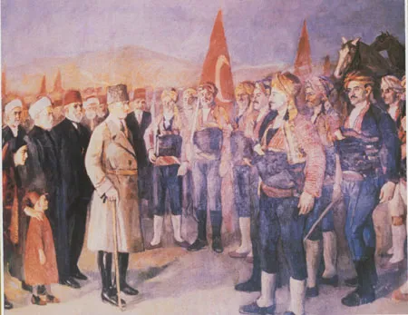 27 Aralık 1919 Atatürk'ün Ankara'ya Gelişi (Ressam Saip Tuna)