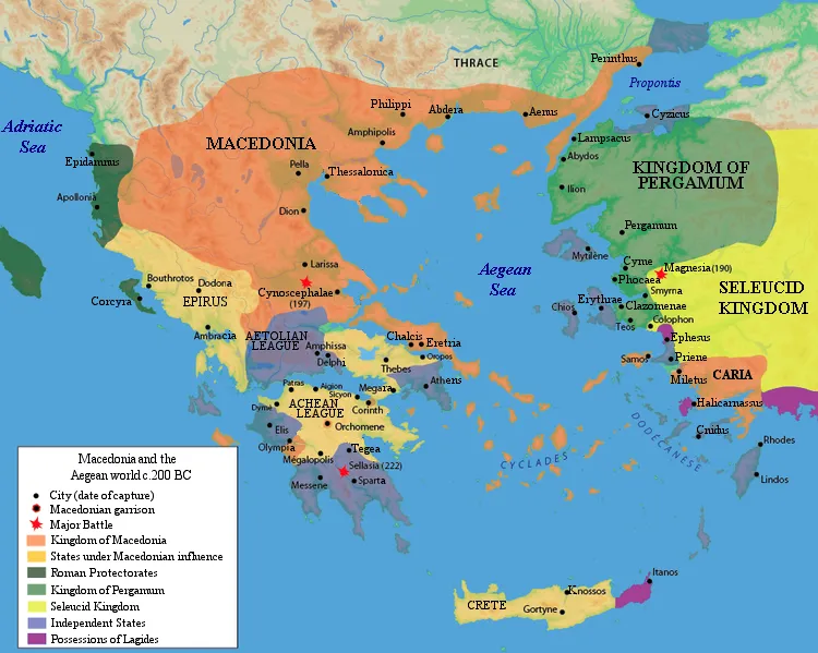 MÖ 200'de Makedonya ve Ege dünyası