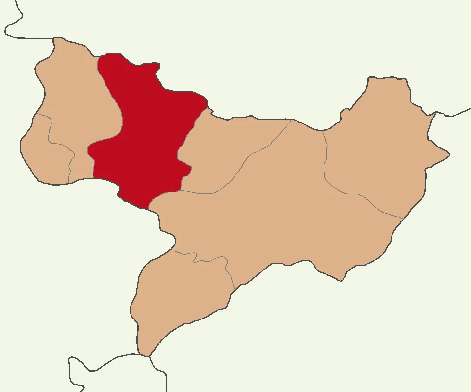 Merzifon ilçesinin Amasya'daki konumu