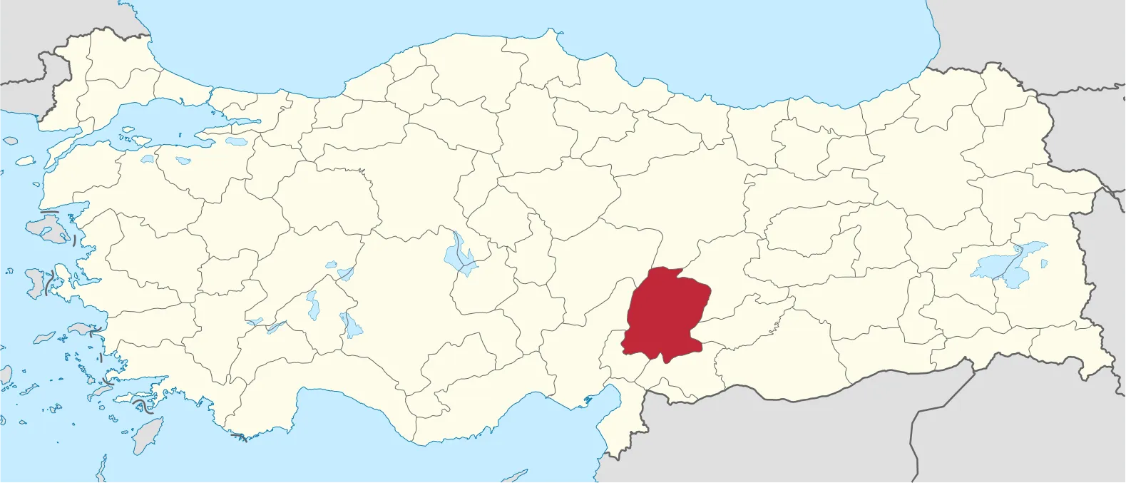 Türkiye'de yeri