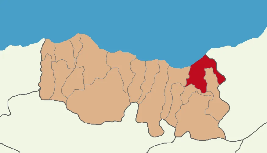 Of'un Trabzon'daki konumu