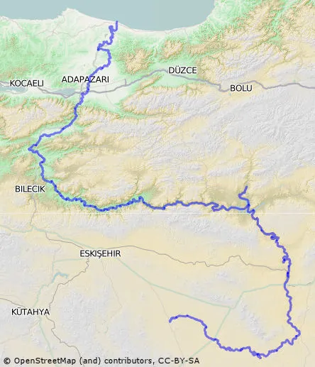 Sakarya nehrinin havzası