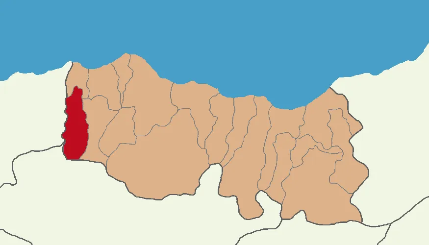 Şalpazarı'nın Trabzon'daki konumu