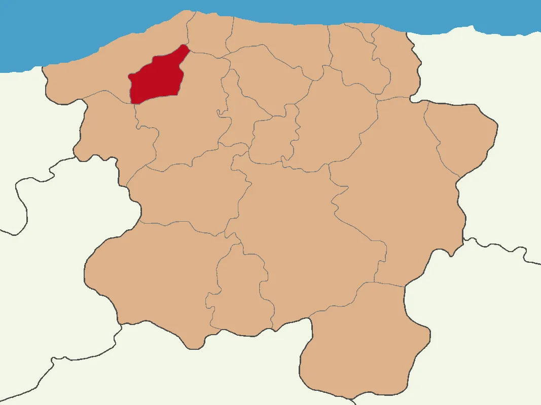 Şenpazar ilçesinin Kastamonu'daki konumu