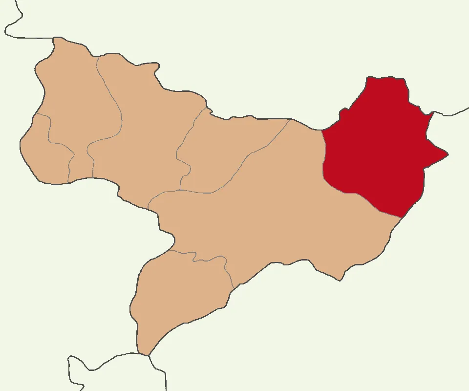 Taşova ilçesinin Amasya'daki konumu