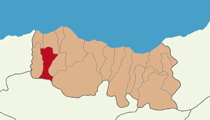 Tonya'nın Trabzon'daki konumu