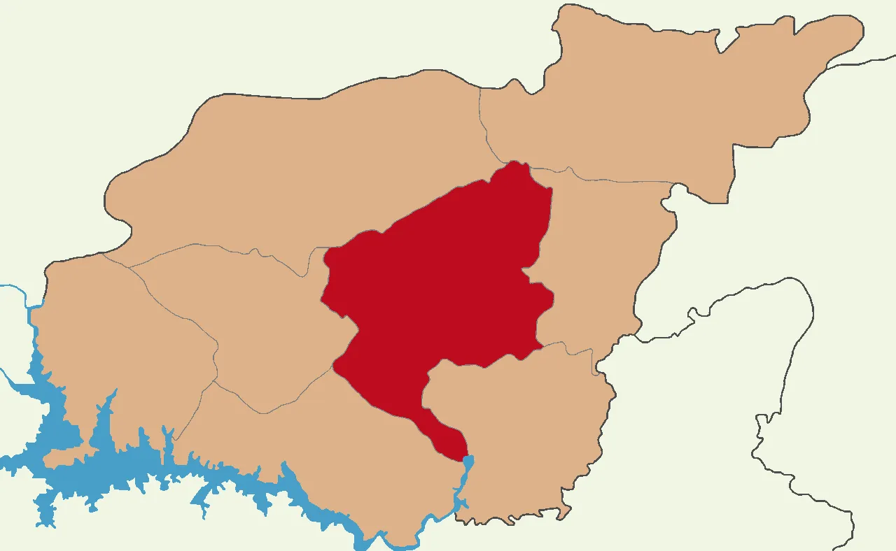 Tunceli'nin ildeki konumu