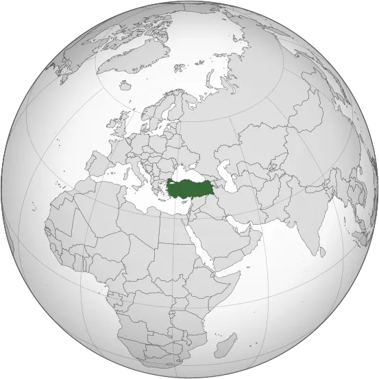 Türkiye konumu (yeşil)